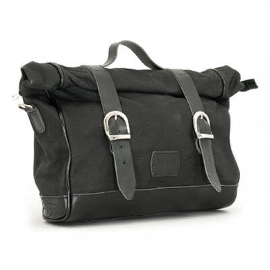 Longride Waxed Canvas Multifit Saddlebag Black - 9.5 Liters - alternate product view