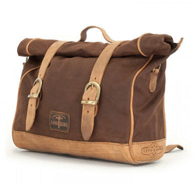 Longride Waxed Canvas Multifit Saddlebag Brown - 9.5 Liters - alternate product view