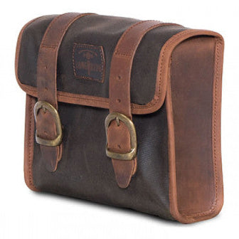 Longride Waxed Canvas Multifit Saddlebag Khaki - 4 Liters - alternate product view