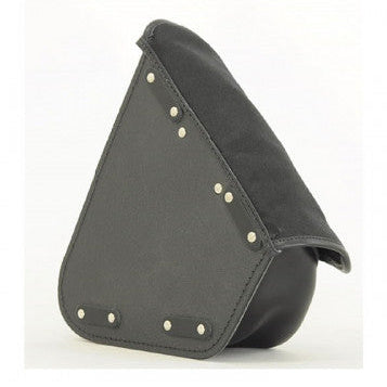 Longride Waxed Canvas Swing Arm Left Bag Black CUS274WBLA - 7.6 Liters - additional product view