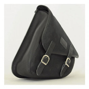 Longride Waxed Canvas Swing Arm Right Bag Black CUS275WBLA - 7.6 Liters - primary product view