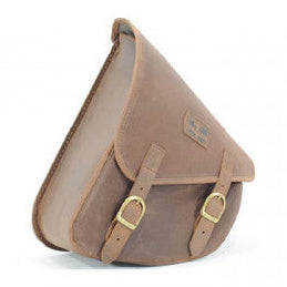 Longride Waxed Canvas Swing Arm Right Bag Brown CUS275WBRO - 7.6 Liters - alternate product view