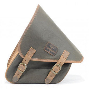 Longride Waxed Canvas Swing Arm Right Bag Khaki - 7.6 Liters - primary product view