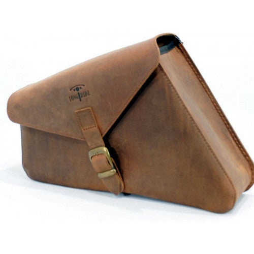 Longride Leather Swing Arm Bag Brown CUS282R - 5.8 Liters
