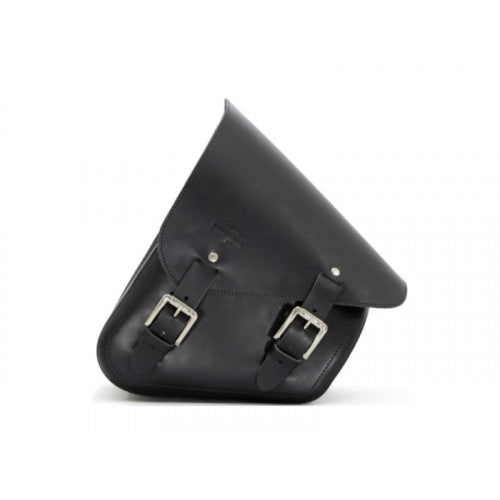 Longride Leather Swing Arm Bag Black - 7.6 Liters