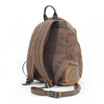 Longride Waxed Canvas Backpack Brown - 11 Liters - backpack side profile