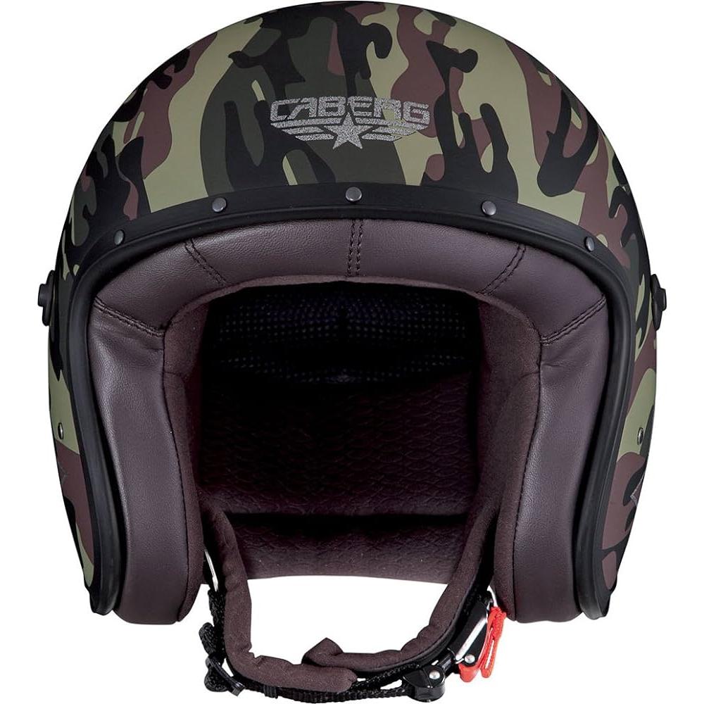 camouflage motorcycle helmet uk Caberg Freeride Commander Open Face Helmet Green Camo FREE UK Delivery