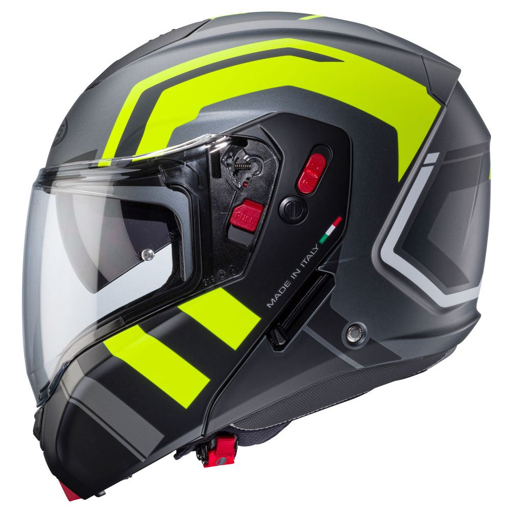 Caberg Horus X Road Matt Gun / Fluo Yellow / Black