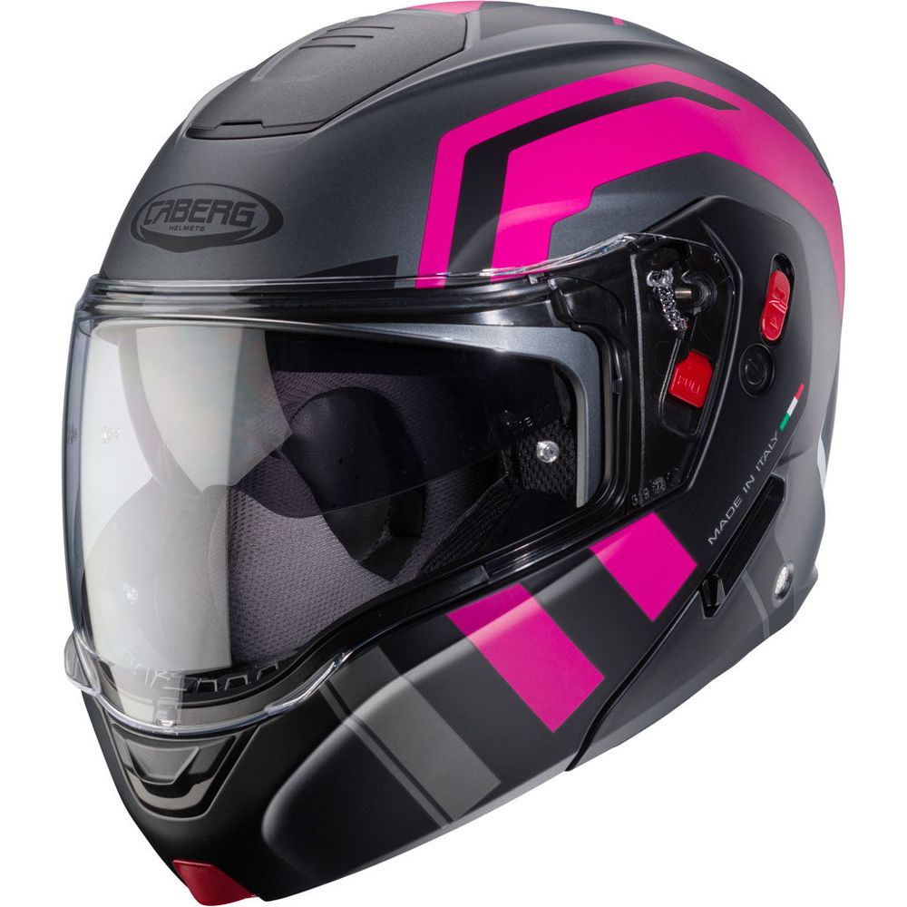 Caberg Horus X Road Matt Gun / Fuchsia / Black