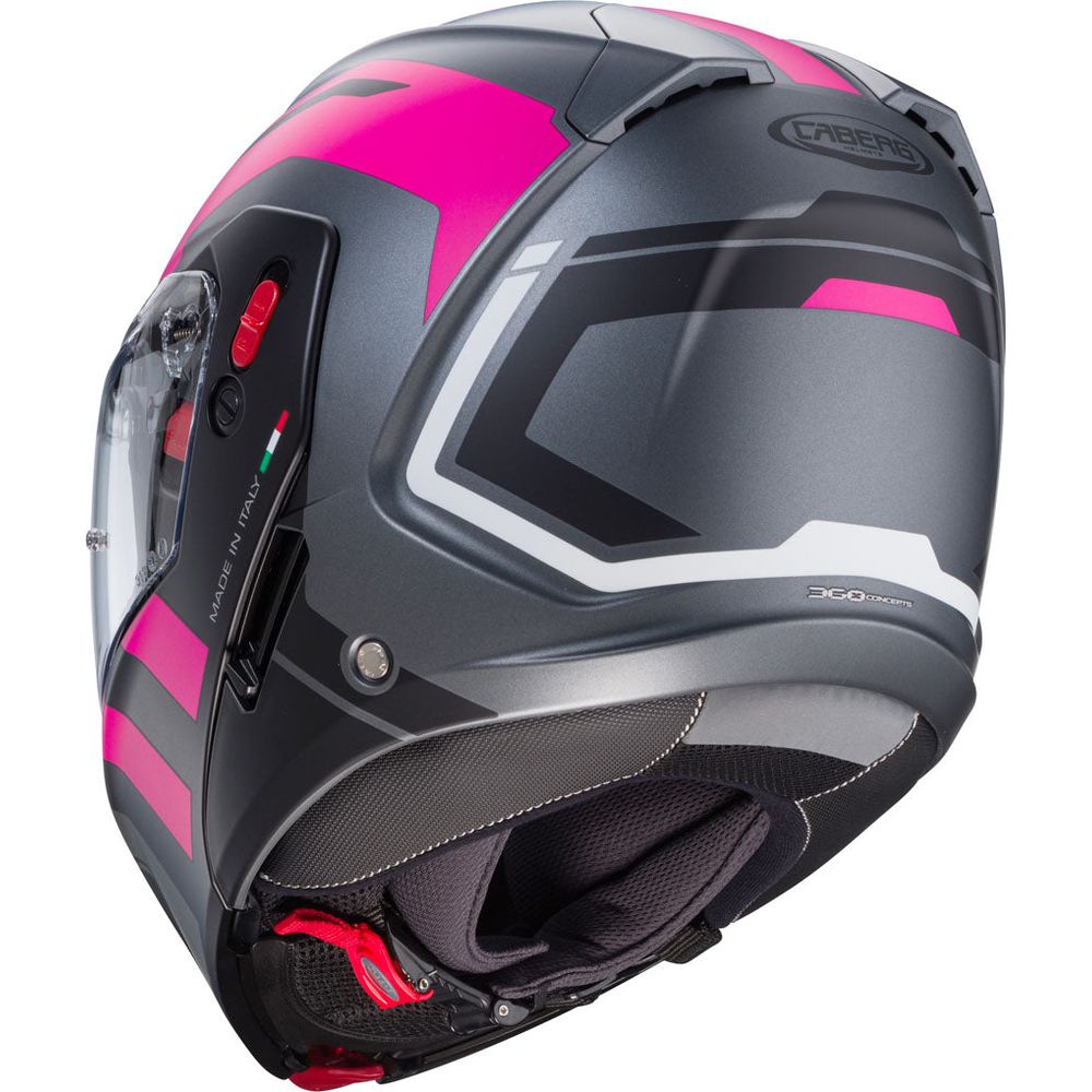 Caberg Horus X Road Matt Gun / Fuchsia / Black