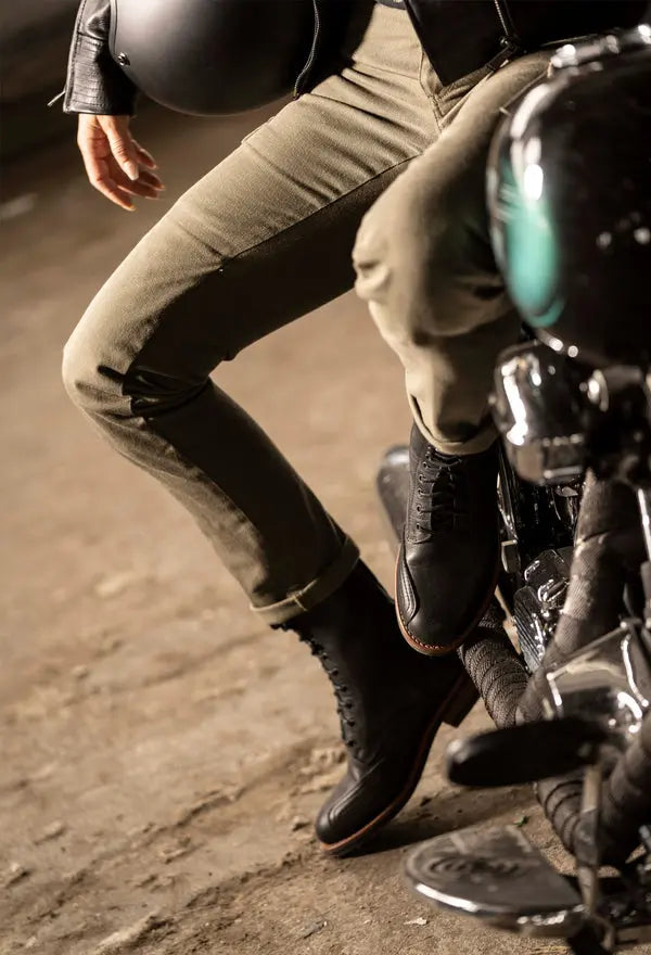 Rokker Slim Fit Cargo Trouser Light Olive FREE UK Delivery, FREE 365 Day Returns | Moto Central