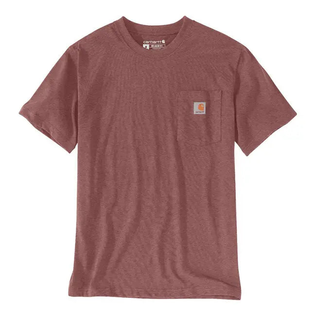 Carhartt K87 Pocket Short Sleeves T-Shirt Apple Butter Heather FREE UK Delivery, FREE 365 Day Returns | Moto Direct