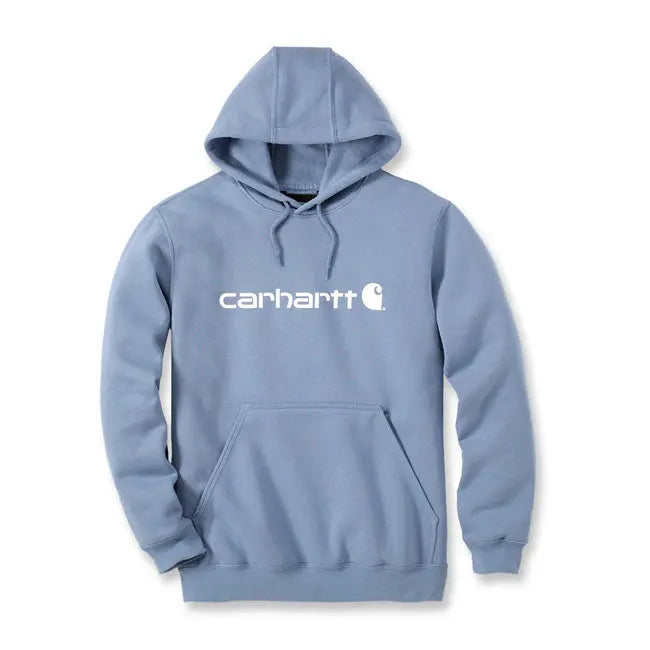 Carhartt Signature Logo Sweatshirt Skystone FREE UK Delivery, FREE 365 Day Returns | Moto Direct