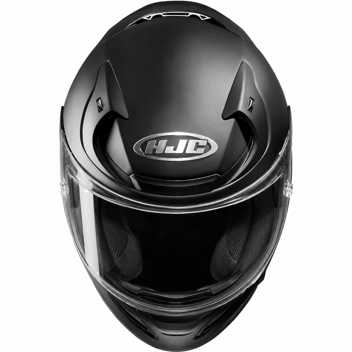 HJC RPHA 1 Matt Black, front view on white background