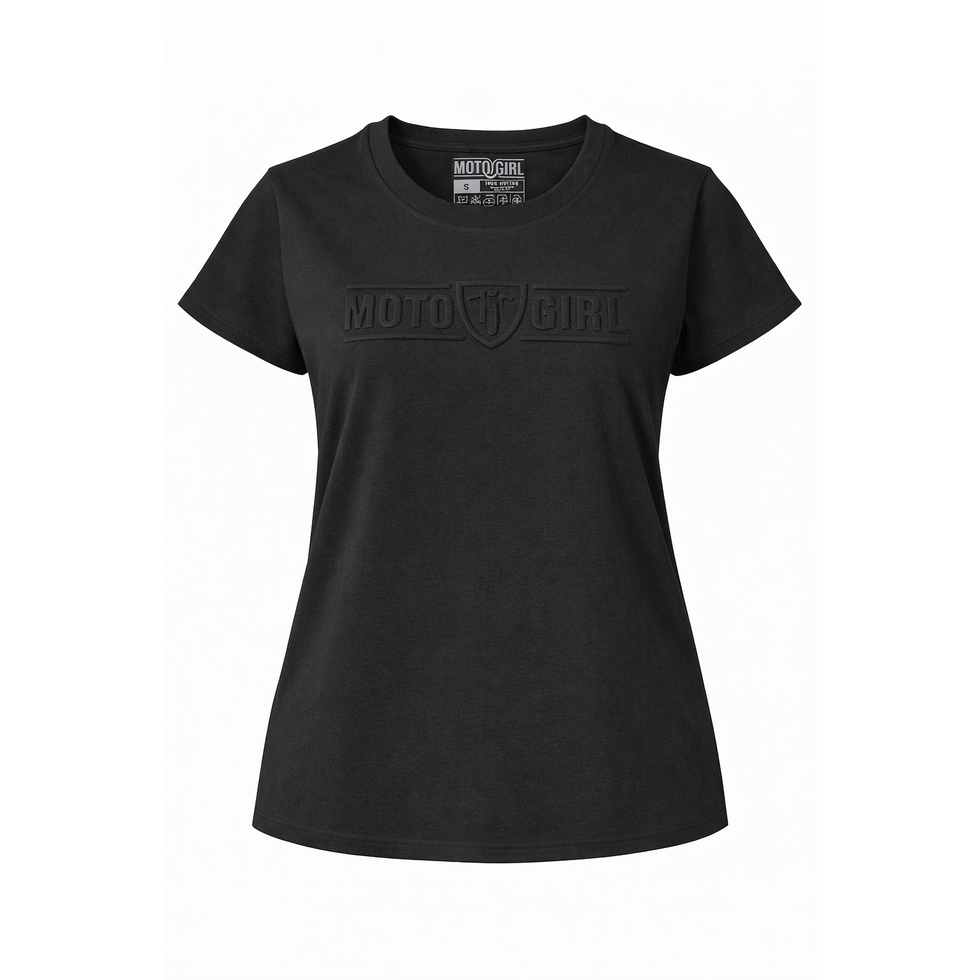 MotoGirl 3D Ladies T-Shirt Black FREE UK Delivery, FREE 365 Day Returns | Moto Central