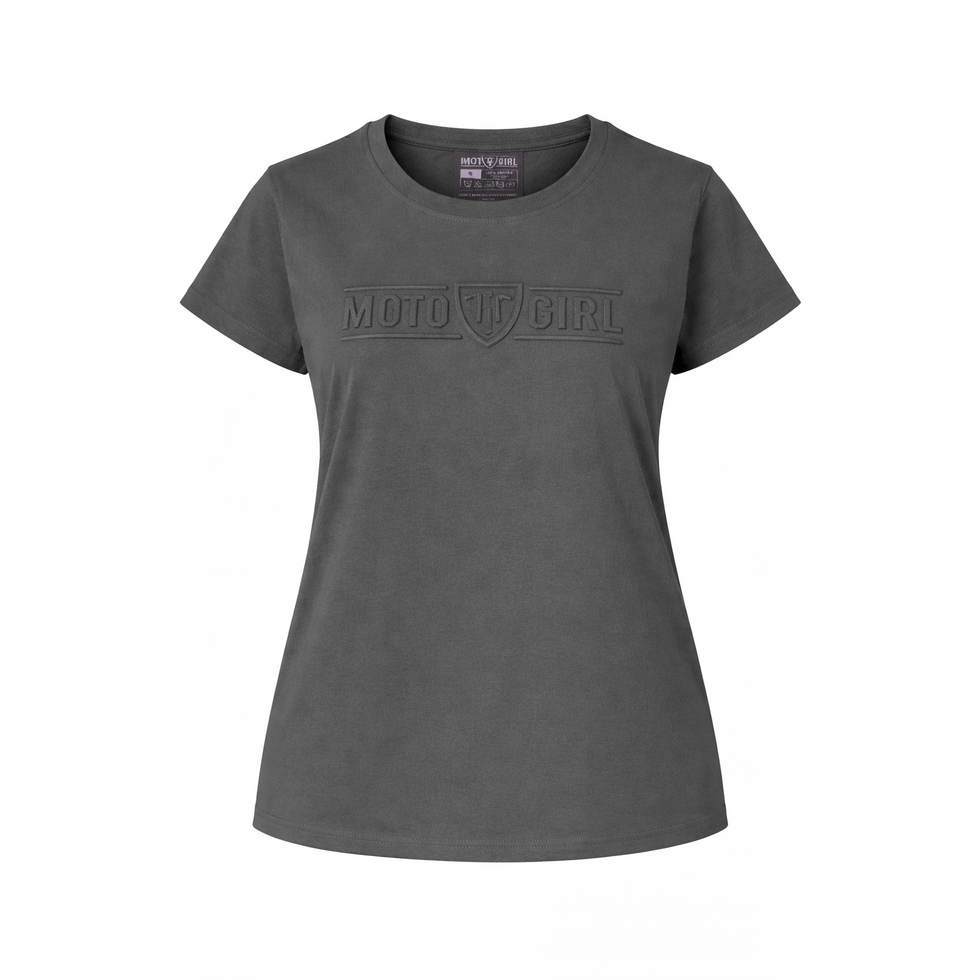 MotoGirl 3D Ladies T-Shirt Charcoal FREE UK Delivery, FREE 365 Day Returns | Moto Central