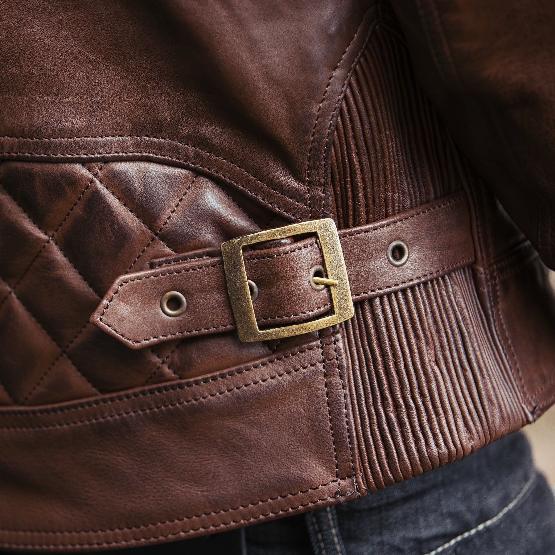 Merlin Chester Café D3O Leather Jacket Brown FREE UK Delivery, FREE 365 Day Returns | Moto Central