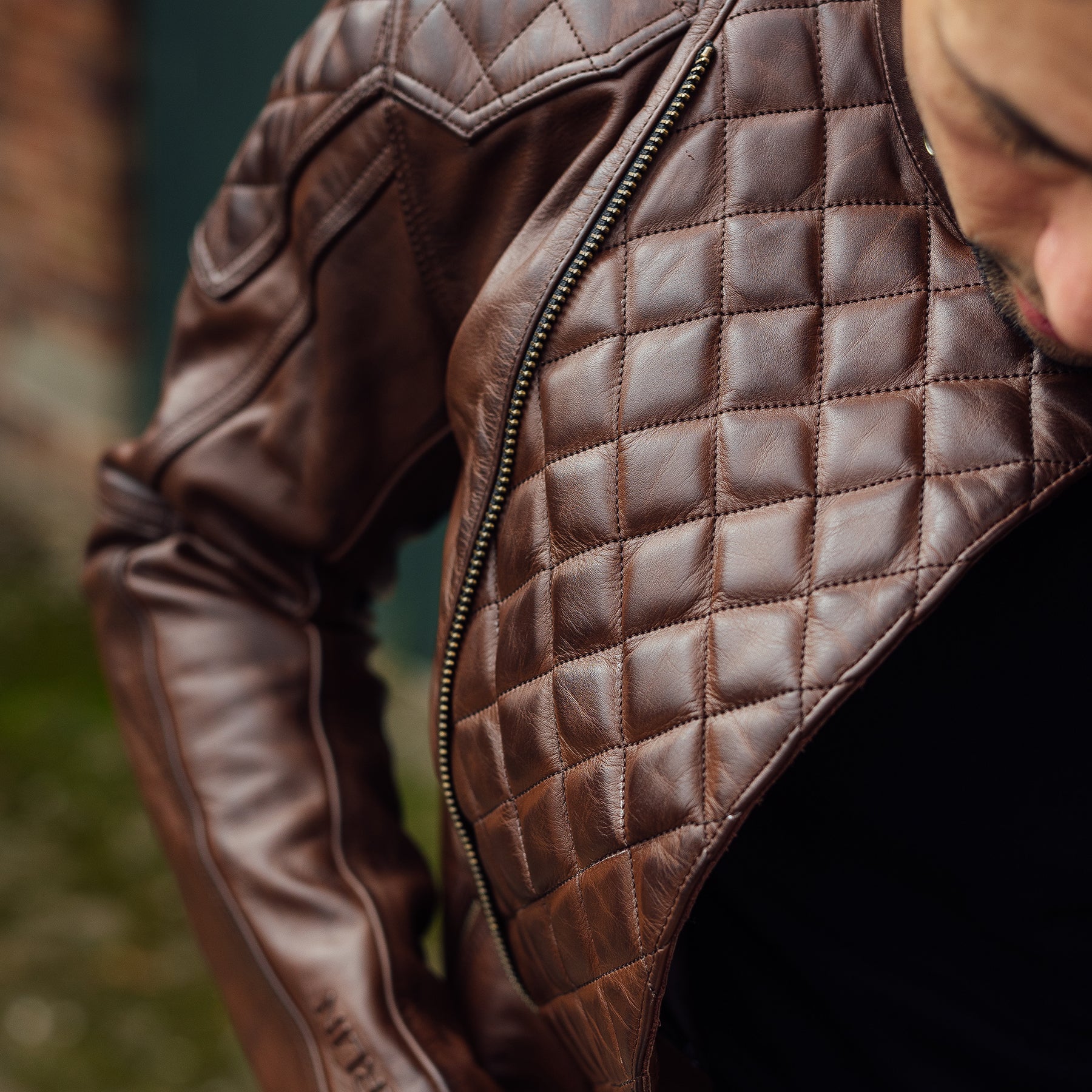 Merlin Chester Café D3O Leather Jacket Brown FREE UK Delivery, FREE 365 Day Returns | Moto Central