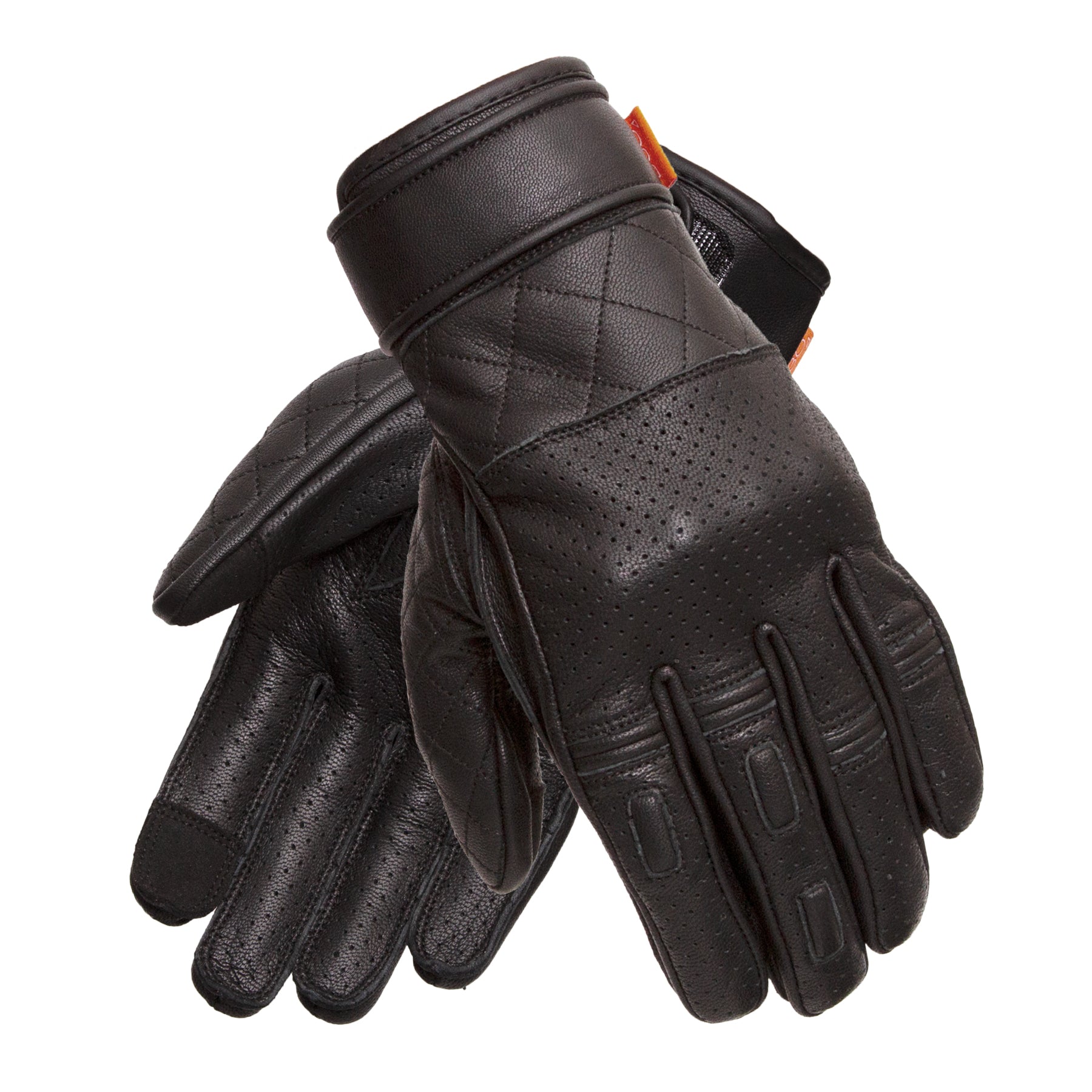 Merlin Clanstone D3O Leather Gloves Black FREE UK Delivery, FREE 365 Day Returns | Moto Central