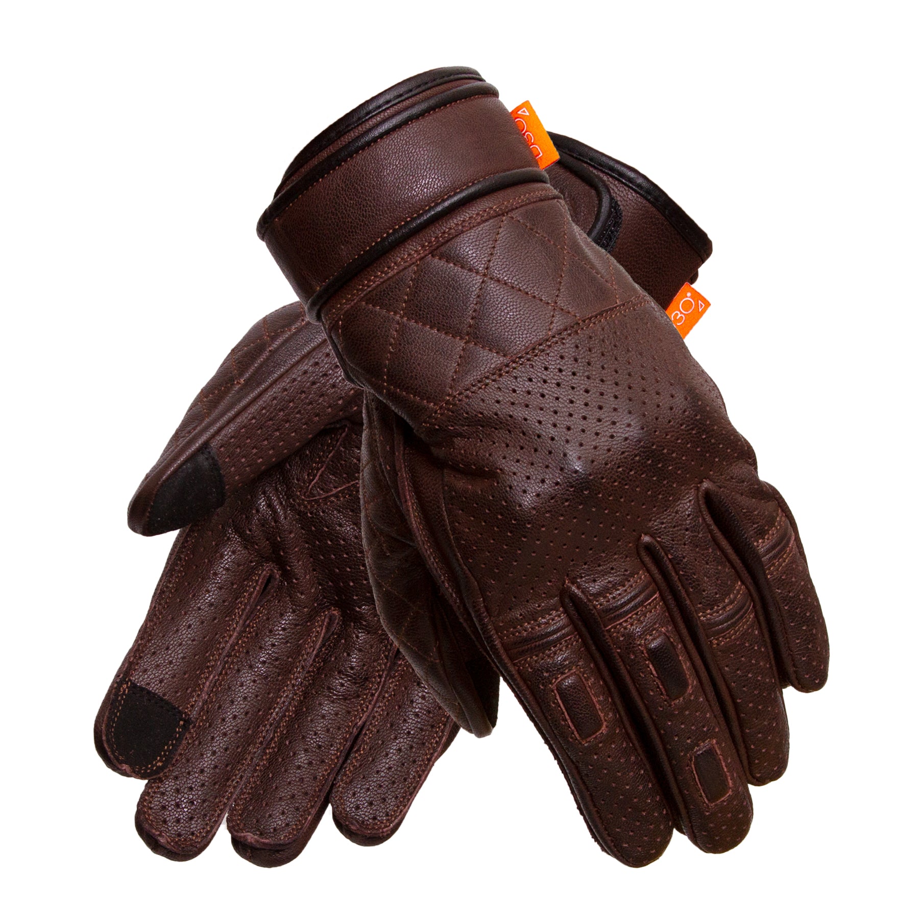 Merlin Clanstone D3O Leather Gloves Brown FREE UK Delivery, FREE 365 Day Returns | Moto Central