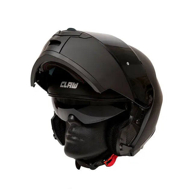 Claw Travel Flip-Up Helmet Matt Black  - FREE UK Shipping, FREE 365 Day Returns | Moto Central