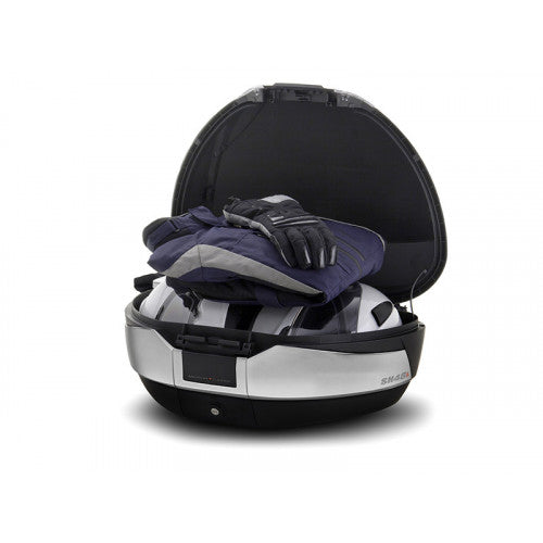 SHAD SH48 Top Box Black / Titanium - FREE UK Shipping, FREE 365 Day Returns | Moto Central