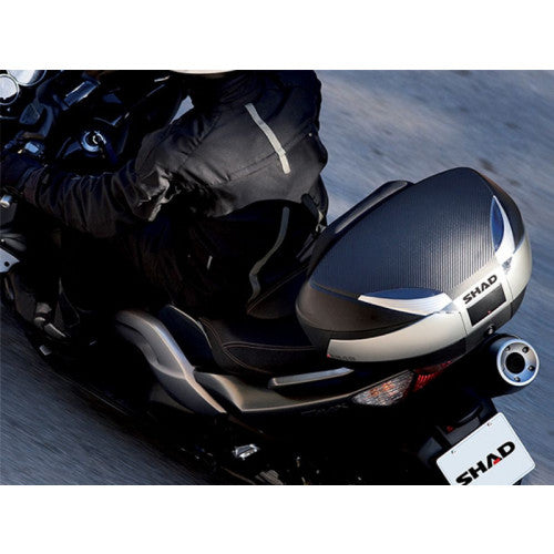SHAD SH48 Top Box Black / Titanium - FREE UK Shipping, FREE 365 Day Returns | Moto Central