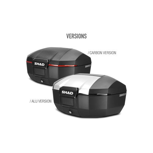 SHAD SH51 Top Box Carbon - FREE UK Shipping, FREE 365 Day Returns | Moto Central