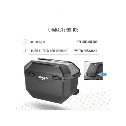 SHAD TR27 Panniers Aluminium - FREE UK Shipping, FREE 365 Day Returns | Moto Central