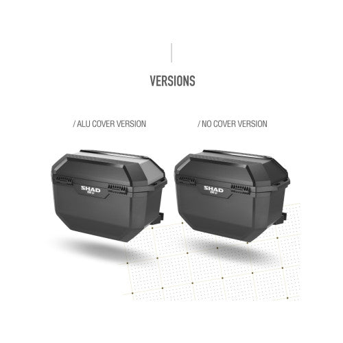 SHAD TR27 Panniers Aluminium - FREE UK Shipping, FREE 365 Day Returns | Moto Central
