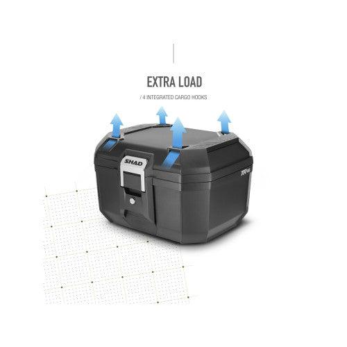 SHAD TR46 Top Box - FREE UK Shipping, FREE 365 Day Returns | Moto Central
