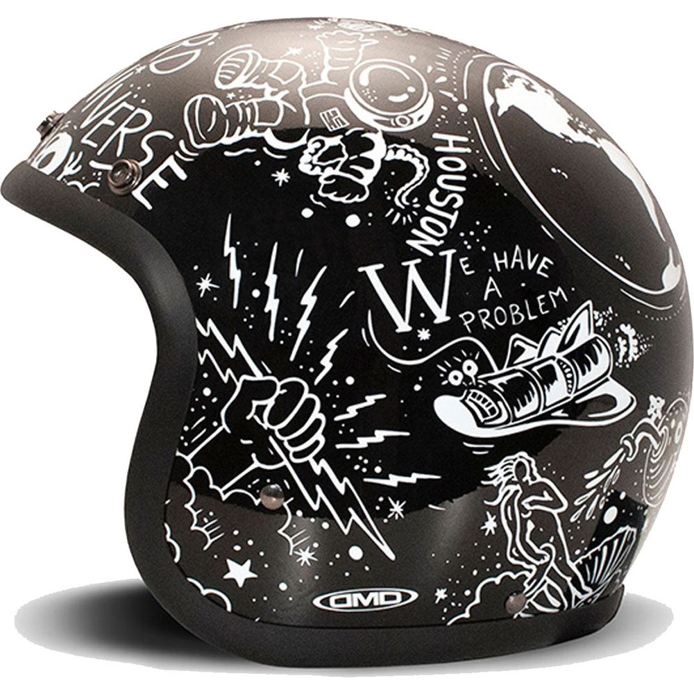 DMD Vintage Standard Open Face Helmet Weird FREE Delivery & Returns