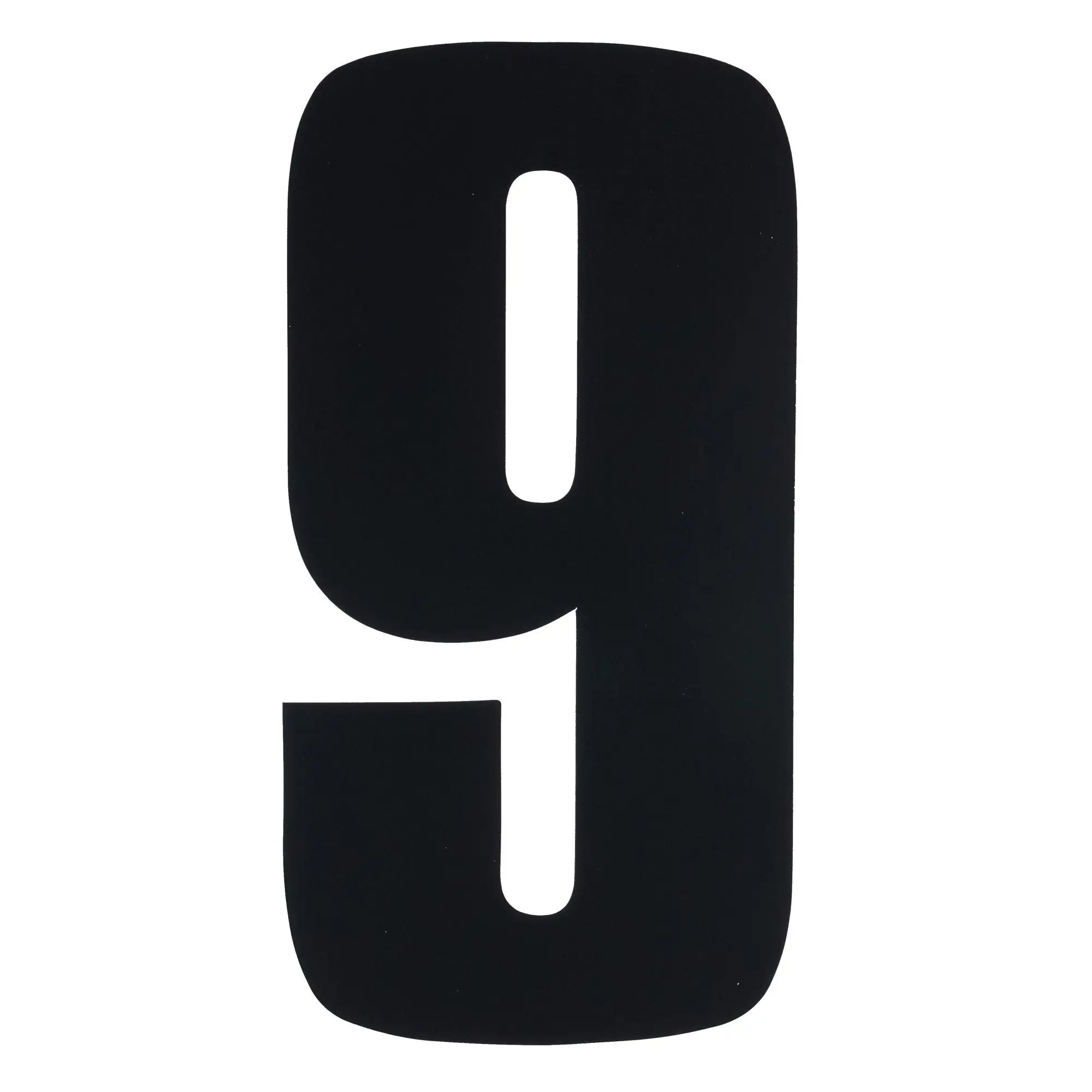 Bike It Race Numbers #9 Decal Black - FREE UK Shipping, FREE 365 Day Returns | Moto Central