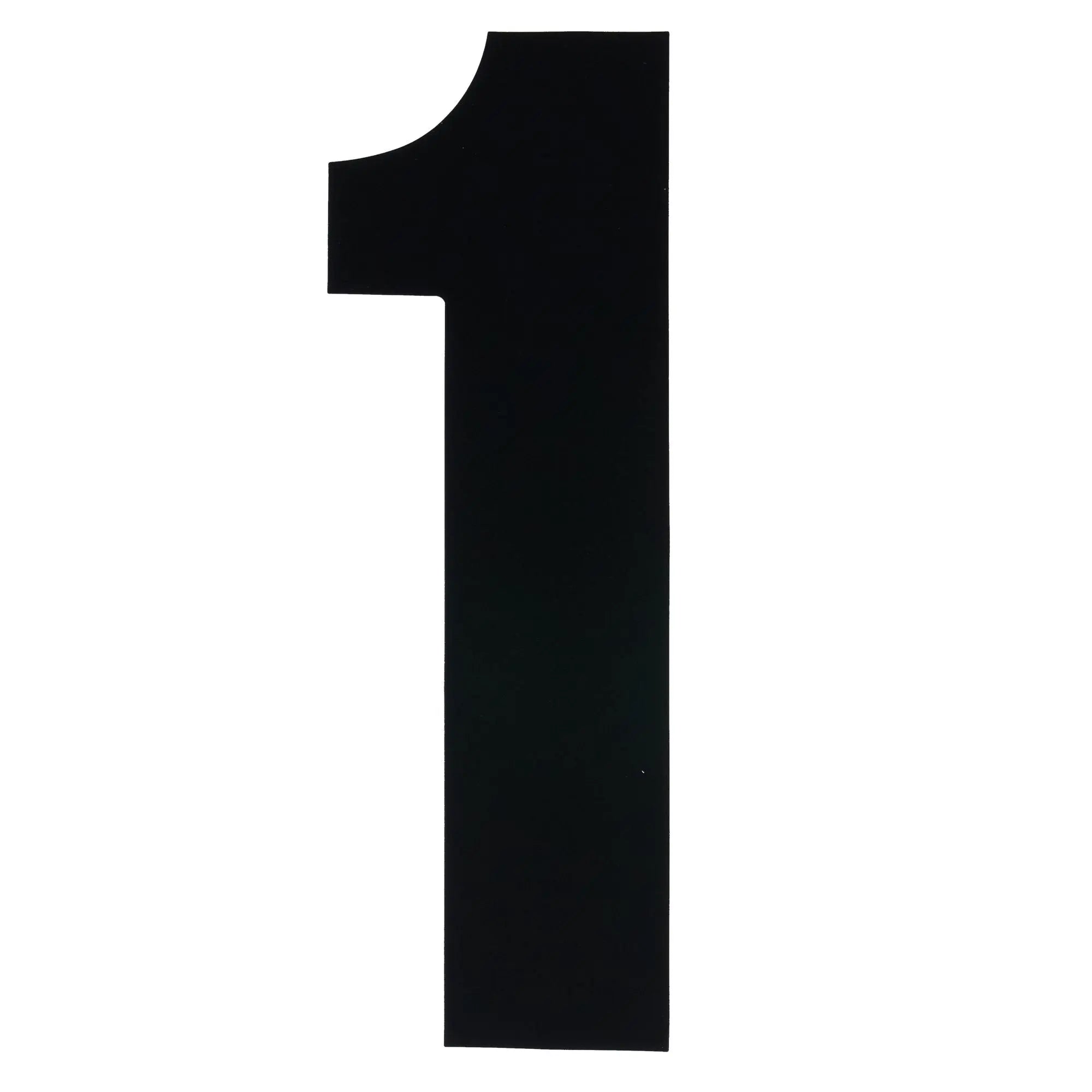 Bike It Race Numbers #1 Decal Black - FREE UK Shipping, FREE 365 Day Returns | Moto Central