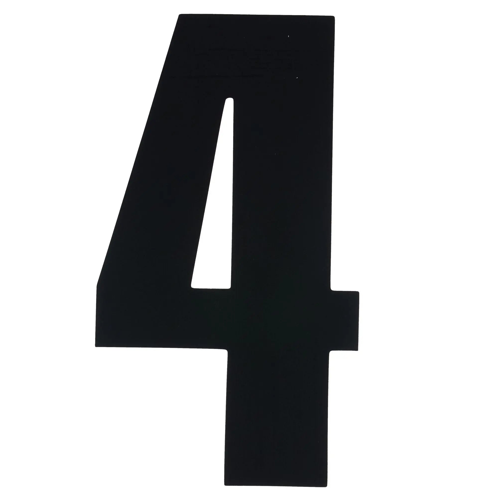 Bike It Race Numbers #4 Decal Black - FREE UK Shipping, FREE 365 Day Returns | Moto Central