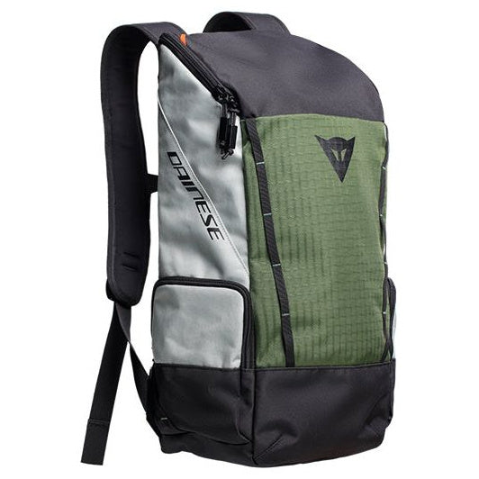 Dainese Explorer D-Clutch Backpack Green / Black / Silver - front view