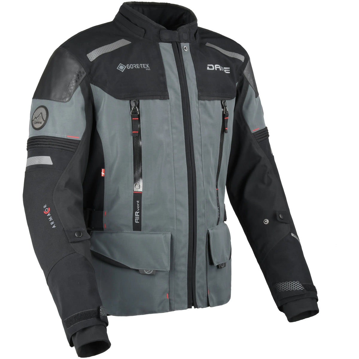 Dane Bornholm Gore-Tex Pro Jacket Black / Grey – front view