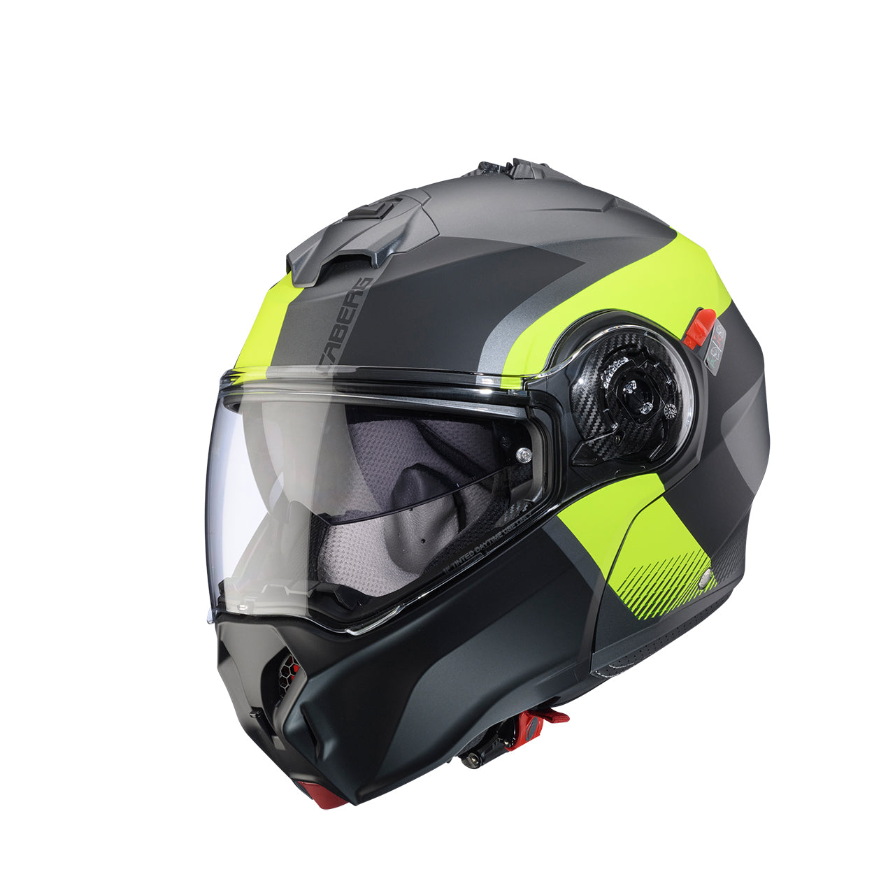 Caberg Duke Evo Indy Matt Gun Metal / Fluo Yellow / Black