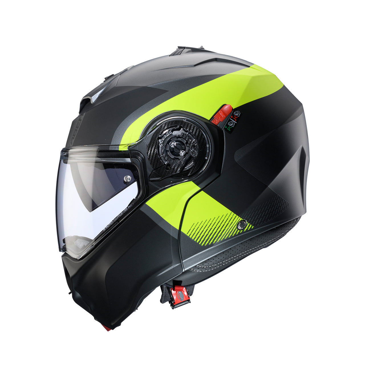 Caberg Duke Evo Indy Matt Gun Metal / Fluo Yellow / Black