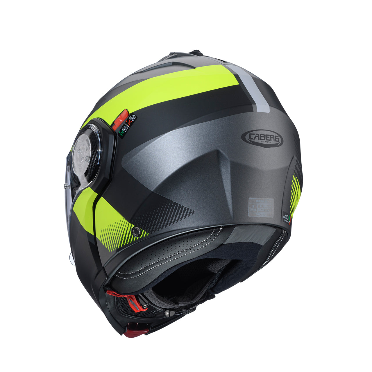 Caberg Duke Evo Indy Matt Gun Metal / Fluo Yellow / Black