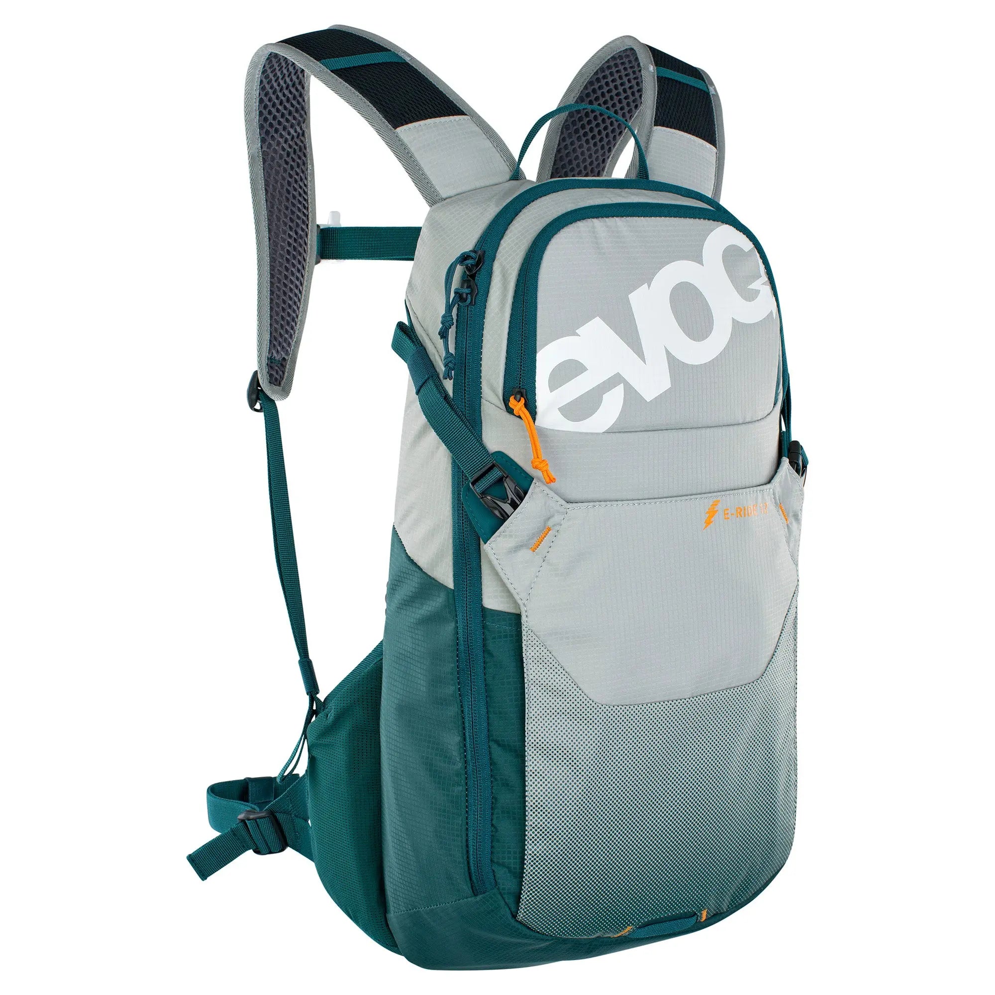 Evoc E-Ride Performance Backpack Stone / Petrol - FREE UK Shipping, FREE 365 Day Returns | Moto Central