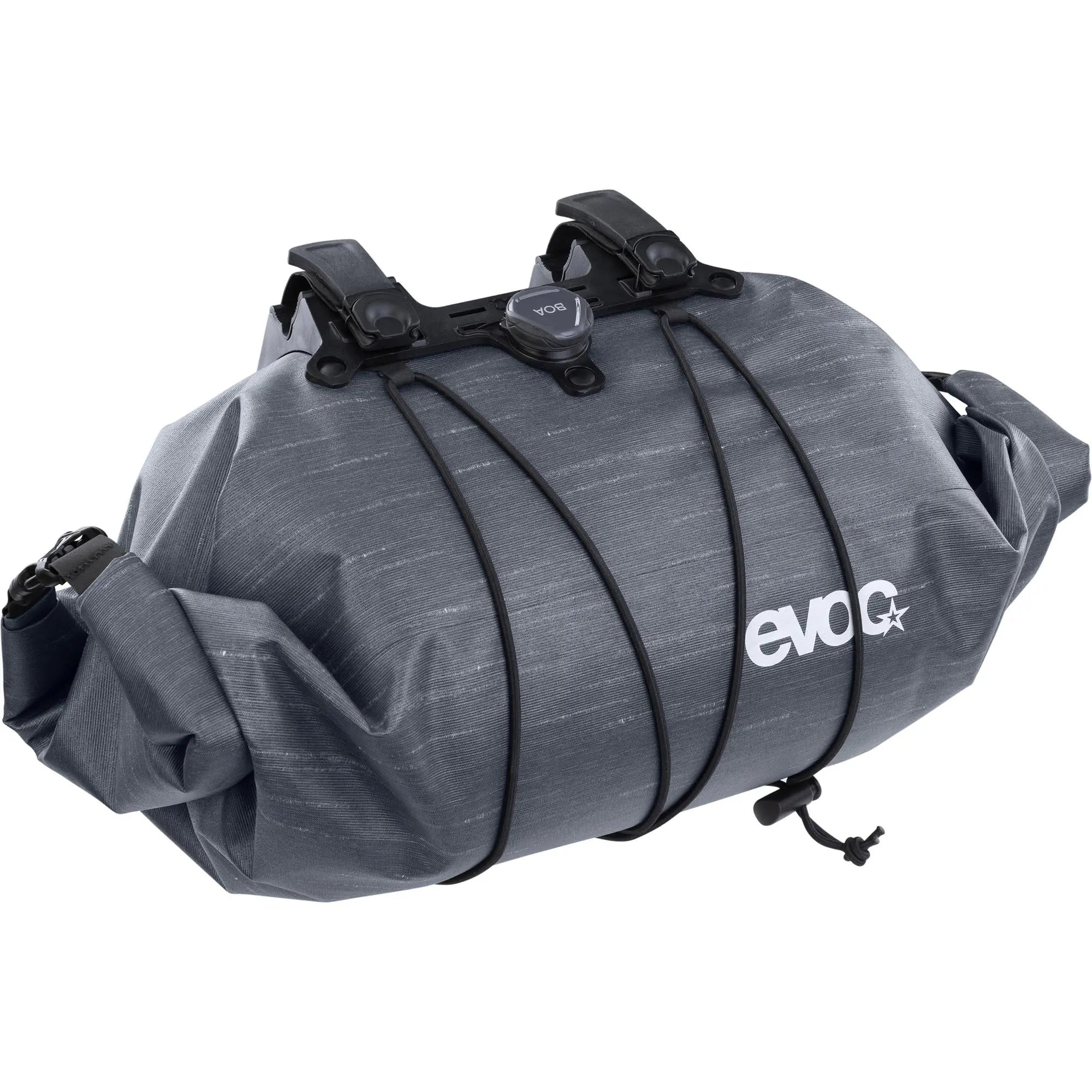 Evoc Waterproof Handlebar Boa Backpack Carbon Grey - FREE UK Shipping, FREE 365 Day Returns | Moto Central