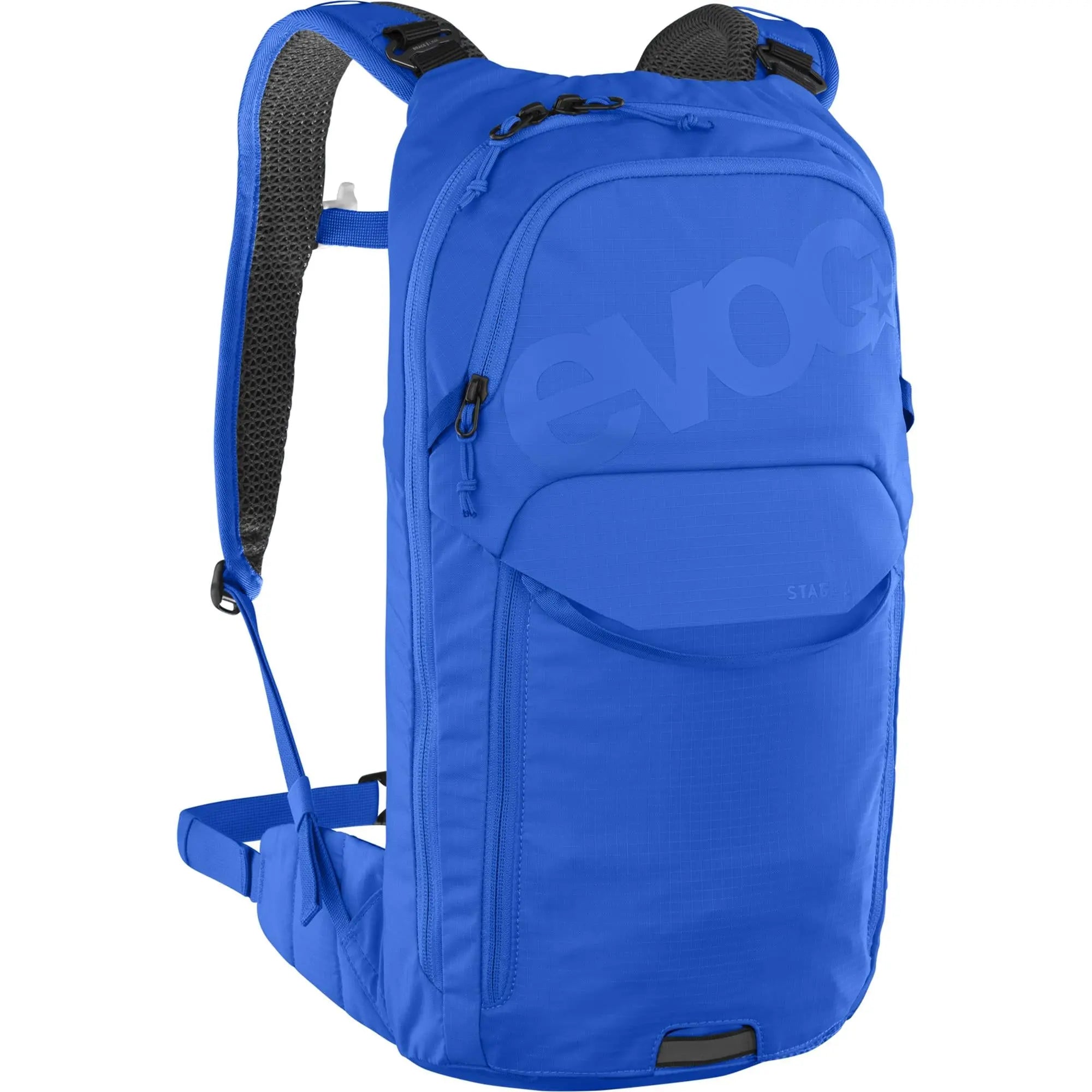 Evoc Stage 6 L Performance Backpack + 2 L Hydration Bladder Royal Blue - FREE UK Shipping, FREE 365 Day Returns | Moto Central