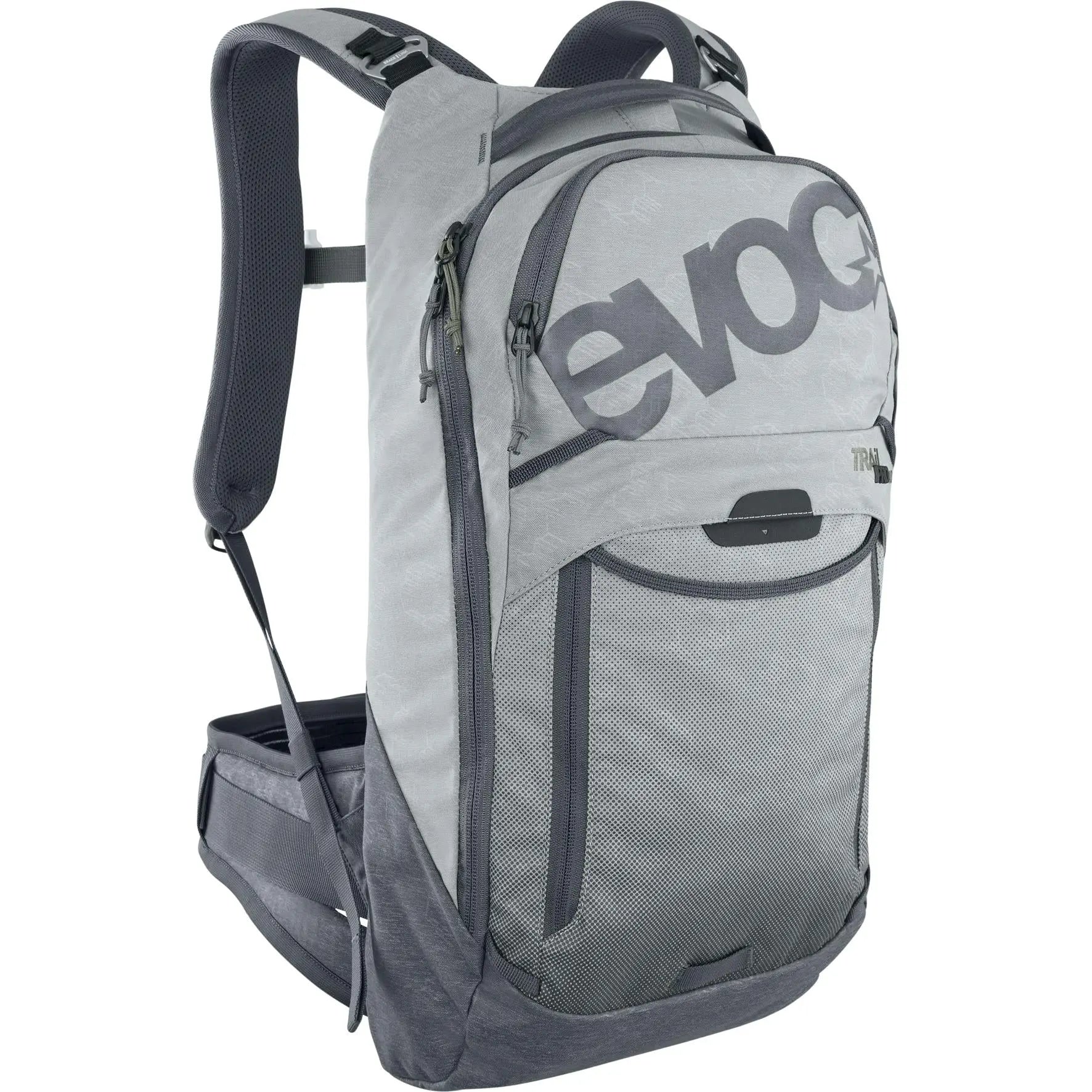 Evoc Trail Pro Protector Backpack Stone / Carbon Grey - FREE UK Shipping, FREE 365 Day Returns | Moto Central