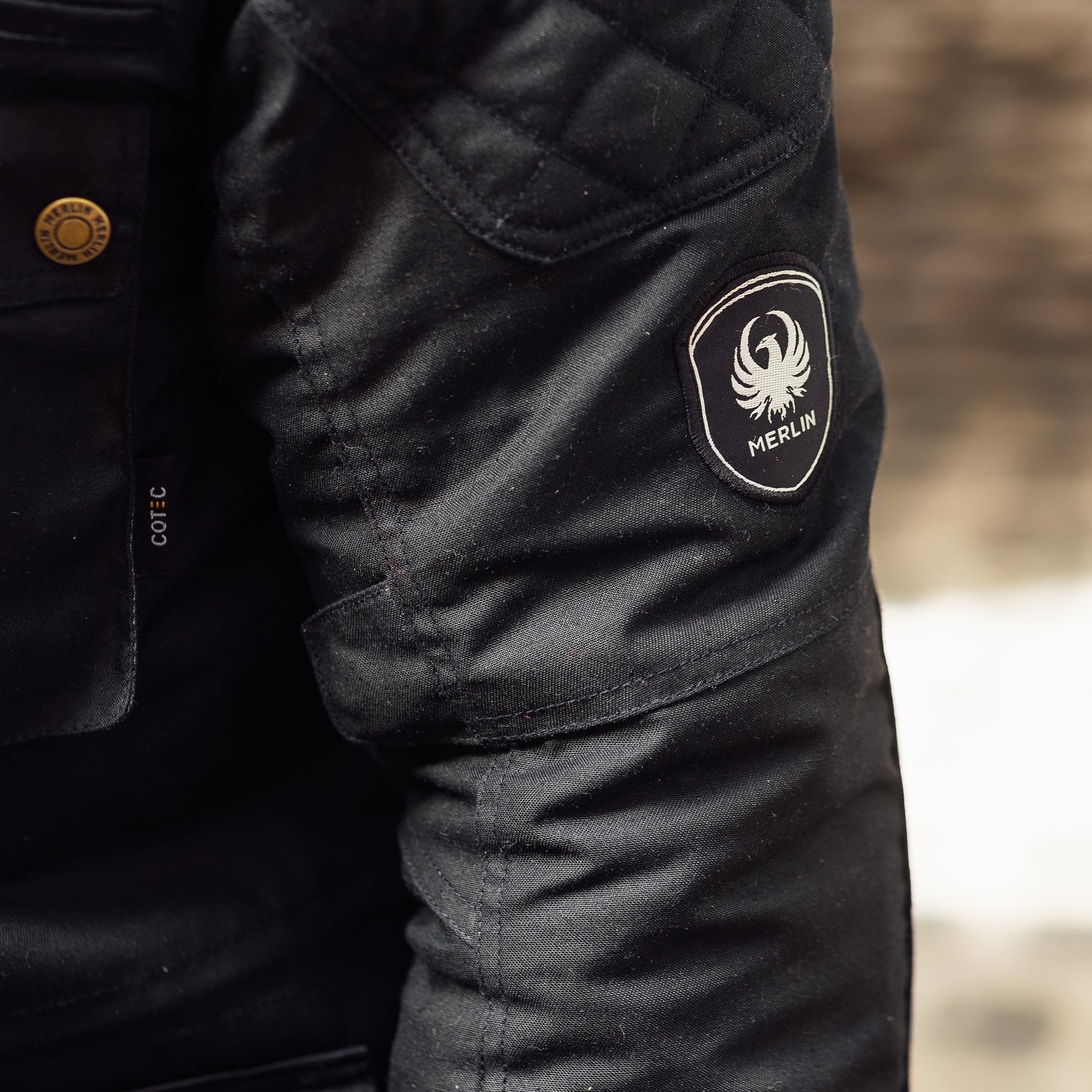 Merlin Edale 2 Cotec Jacket Black FREE UK Delivery, FREE 365 Day Returns | Moto Central