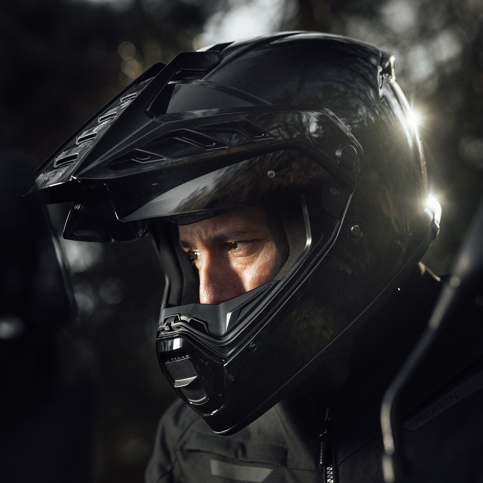 Merlin Torres Gloss Black FREE UK Delivery, FREE 365 Day Returns | Moto Central