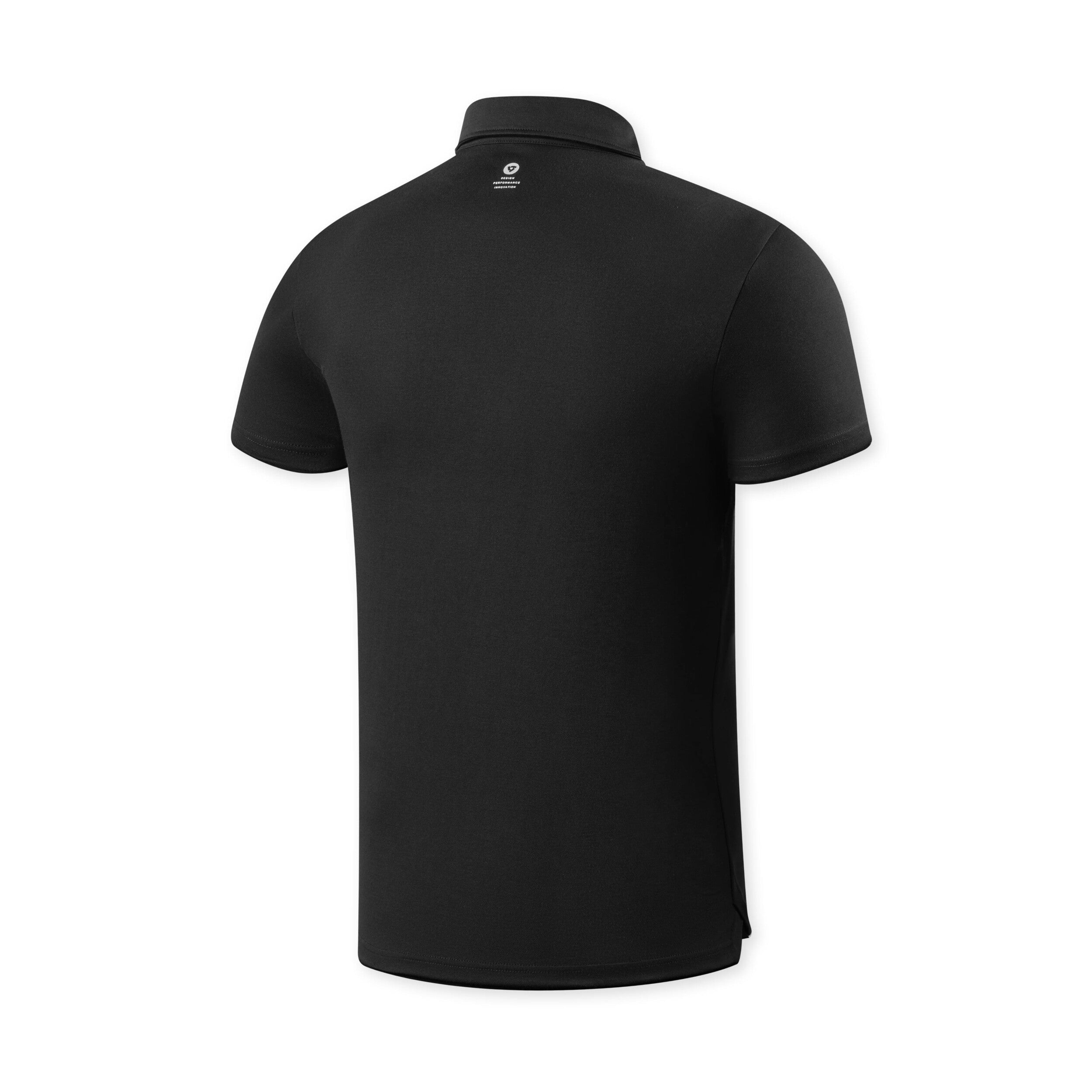 Revit Dax Polo T-Shirt Black back view