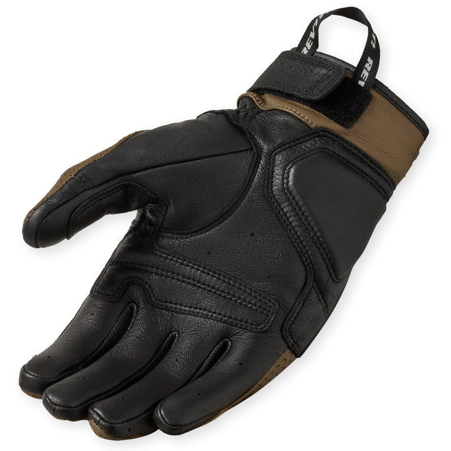 Revit New Heights Leather Gloves Brown / Black – single glove view