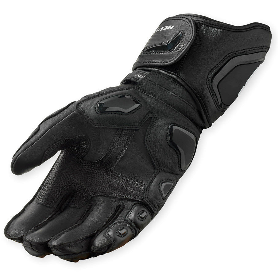 Revit Jerez 4 Leather Gloves Black / White – single glove view