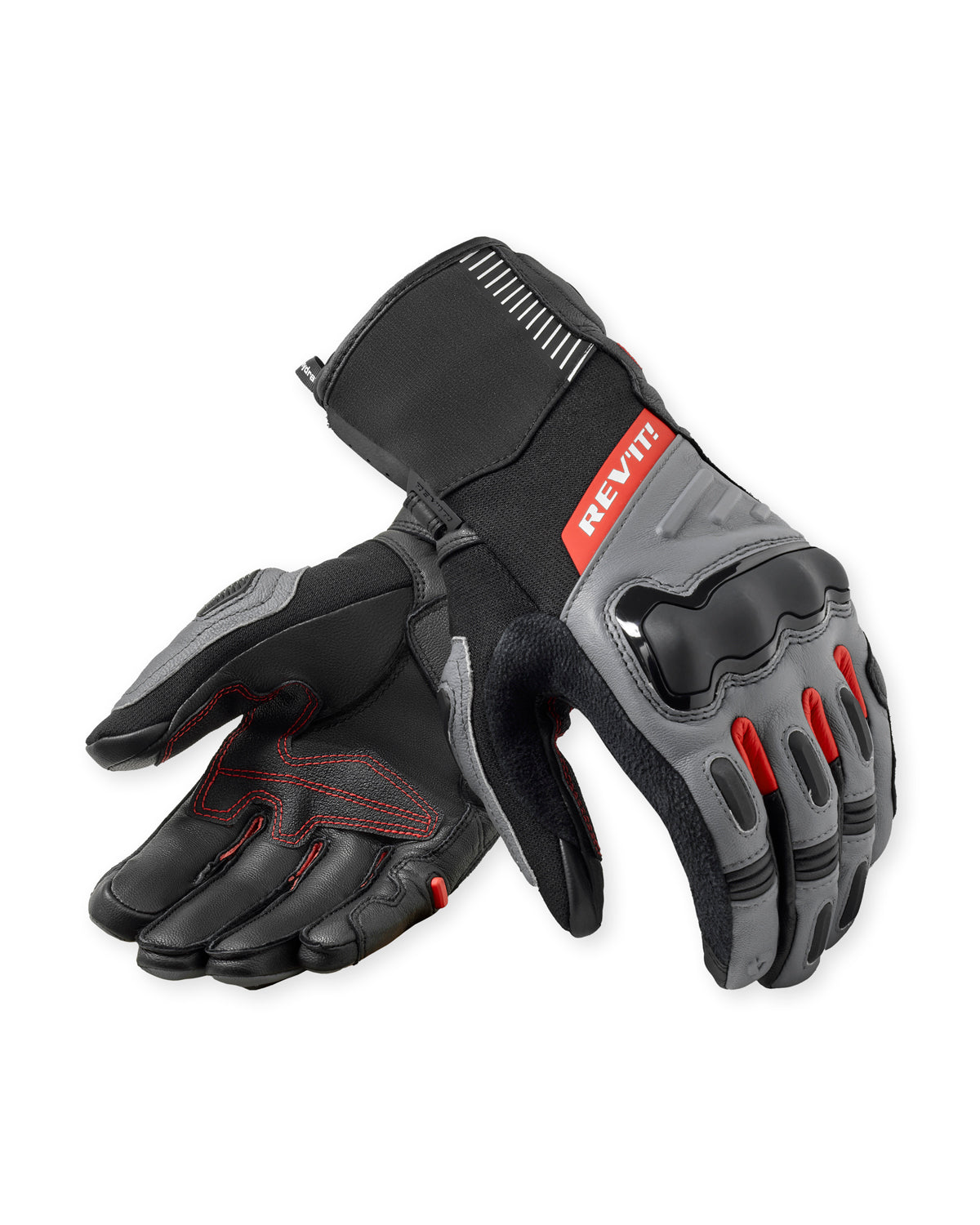 Revit Sand 5 H2O Leather Gloves Black / Grey FREE UK Delivery, FREE 365 Day Returns - Moto Central